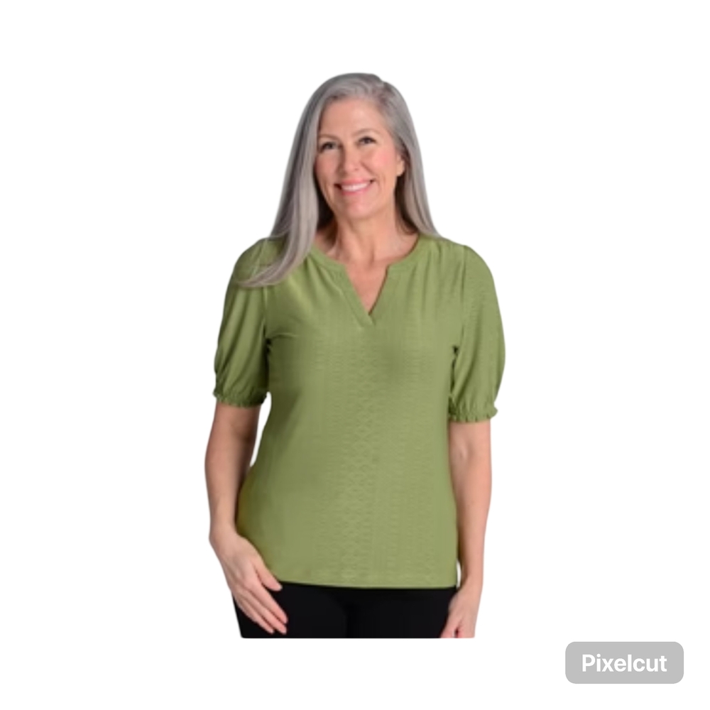 NWT Size Small Christopher & Banks Green Blouse